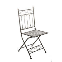 GARTENSTUHL Asiri bronze - Braun, Metall (40/39/95cm) - TPFGarden