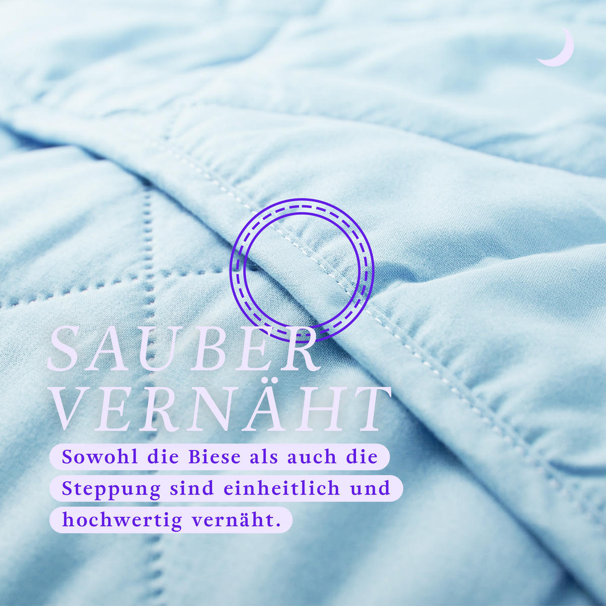 SOMMERBETT Steppbett leicht Hellblau 200x200 cm - Hellblau, Textil (200/200cm) - Bestlivings