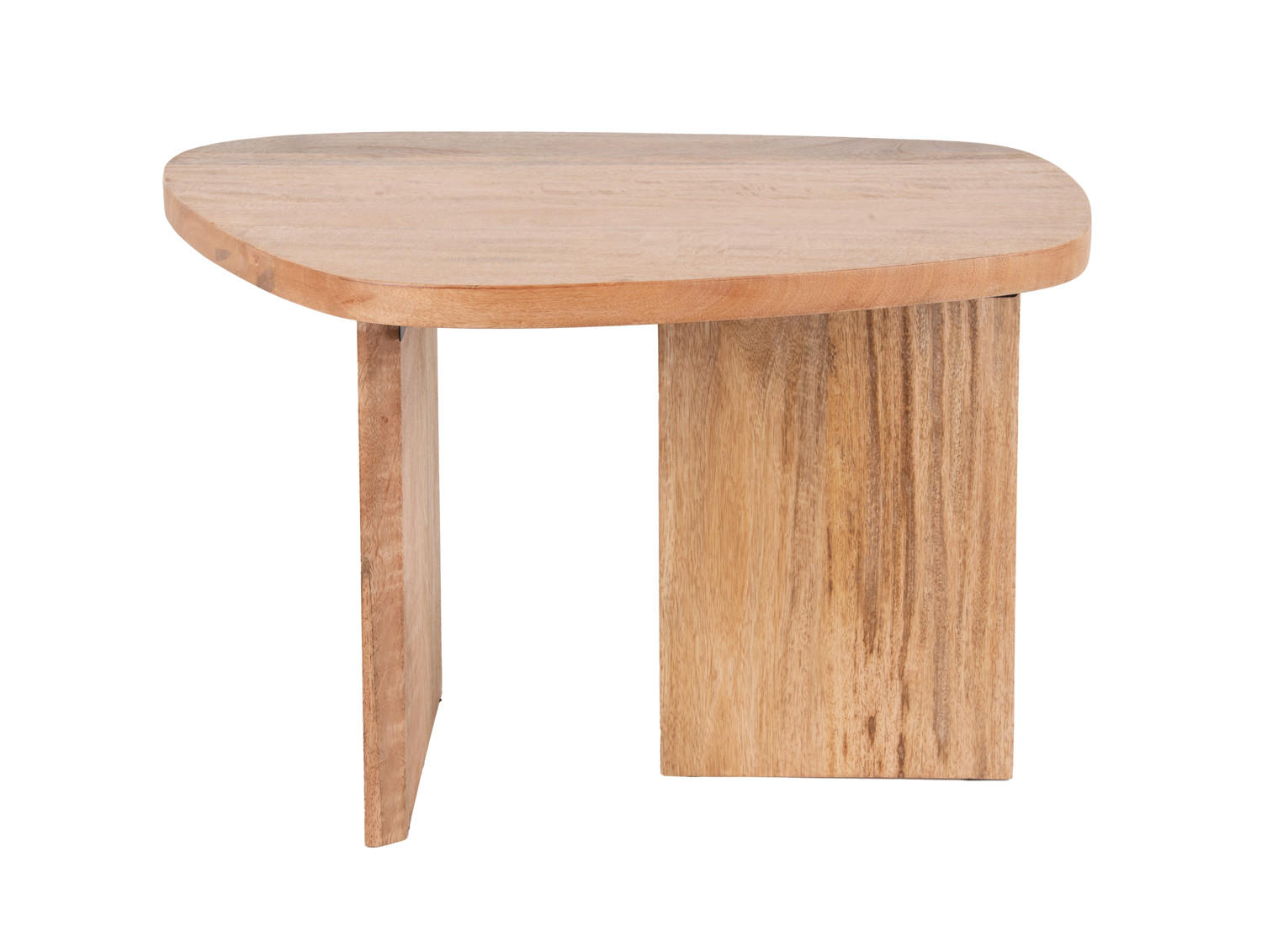 BEISTELLTISCH Organic 60.5/40/38 cm - Braun, Holz (60.5/40/38cm) - Leitmotiv