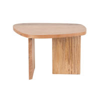 BEISTELLTISCH Organic 60.5/40/38 cm - Braun, Holz (60.5/40/38cm) - Leitmotiv