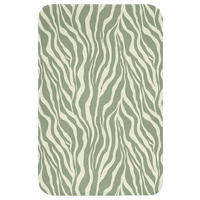 WC PŘEDLOŽKA Zebra - Motiv - zelená 40x60 cm - šalvějově zelená, textil/plast (40/1cm) - OnlyWow