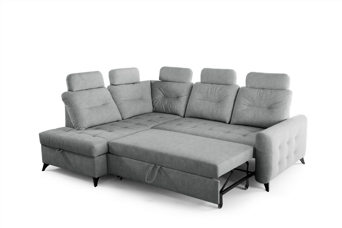 ECKSOFA Wendie - Grau, Holzwerkstoff/Textil (200/250cm) - Fun Möbel