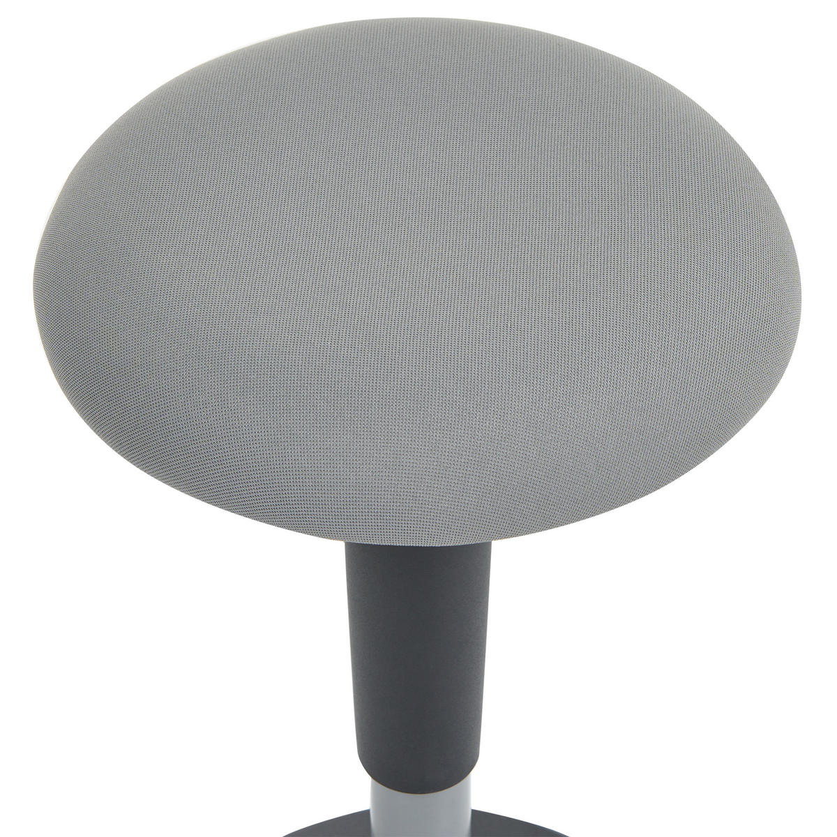BALANČNÍ STOLIČKA Látka Šedá Estell - černá/tmavě šedá, plast (33/63/33cm) - Beliani