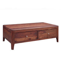 COUCHTISCH Sheesham 120x70x40 walnuss geölt BROOKLYN #12 - Dunkelbraun, Holz (120/70/40cm) - Massivmoebel24