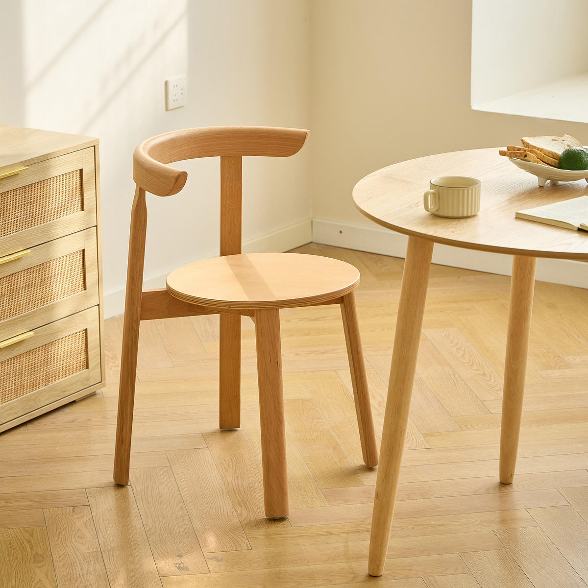 STUHL 2er-Set Holz Braun - Braun, Holz (51/75/49cm) - Nordlys
