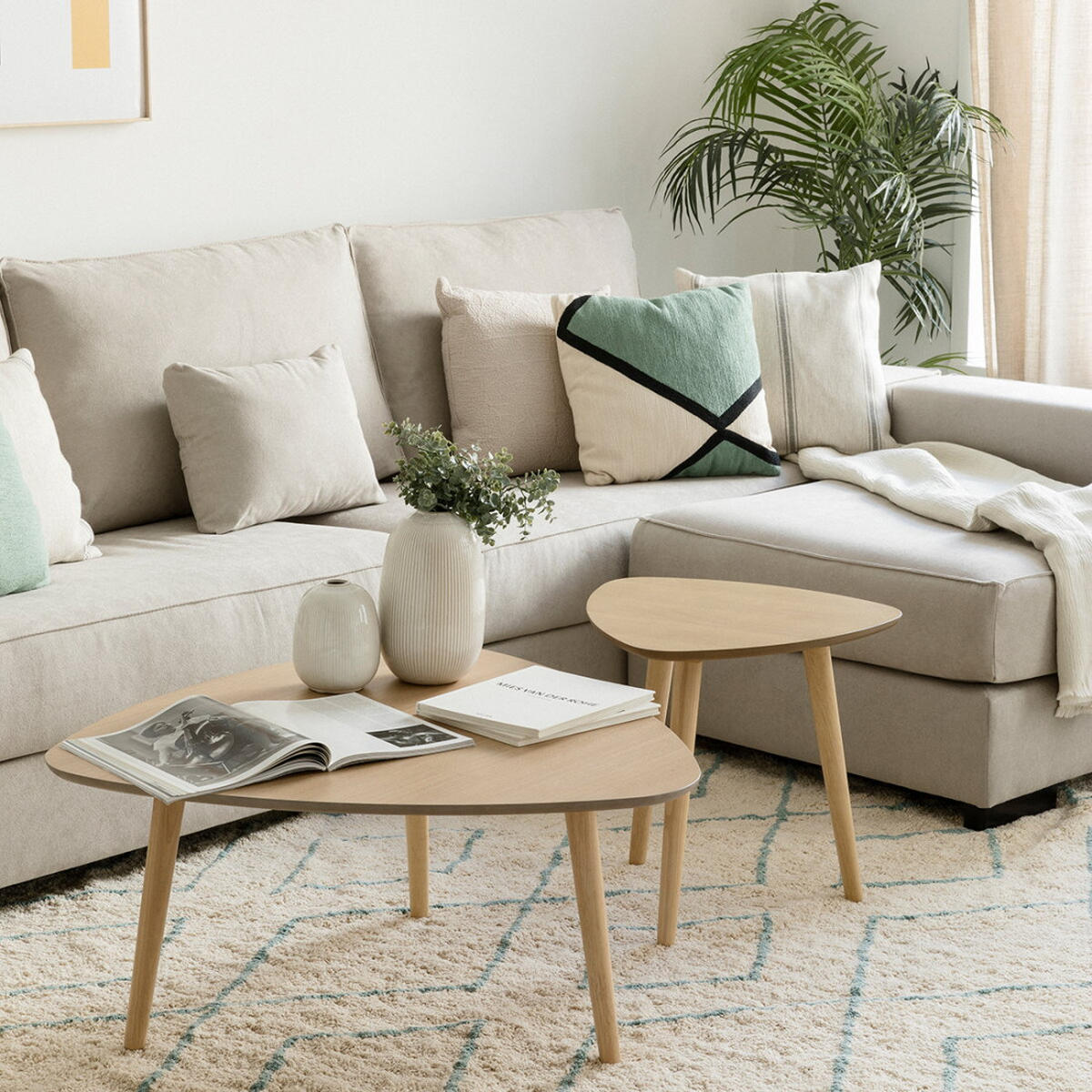 COUCHTISCH Onoh Natur 85 cm x 40 cm - Braun, Holz (83/85/40cm) - Kenay Home