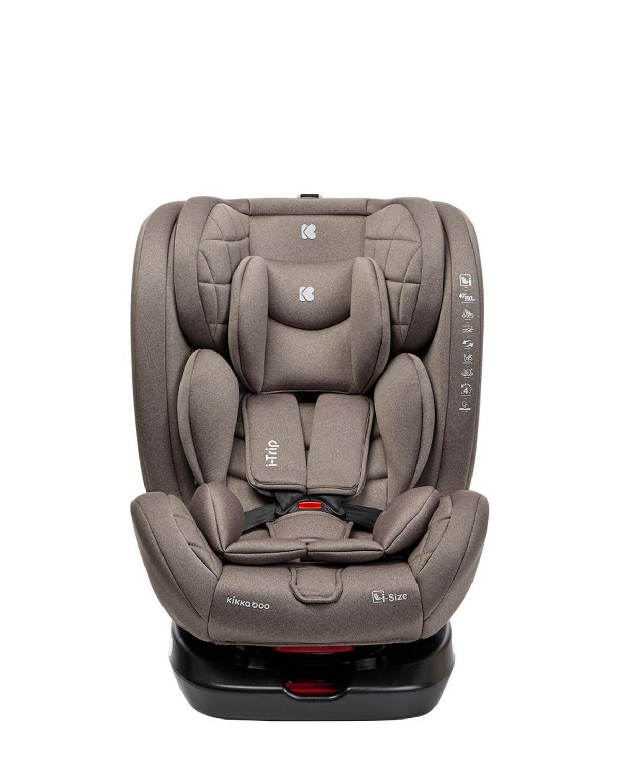 KINDERSITZ i-Trip i-Size beige (40-150 cm) Gruppe 0+/1/2/3 verstellbar Isofix - Beige, Kunststoff (46/62/50cm) - Kikka boo