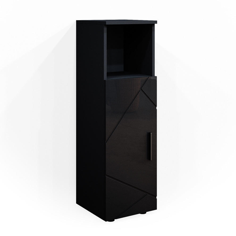 MIDISCHRANK Irma Anthrazit 30 x 95 cm - Anthrazit, Holzwerkstoff (30/95/30cm) - Vicco