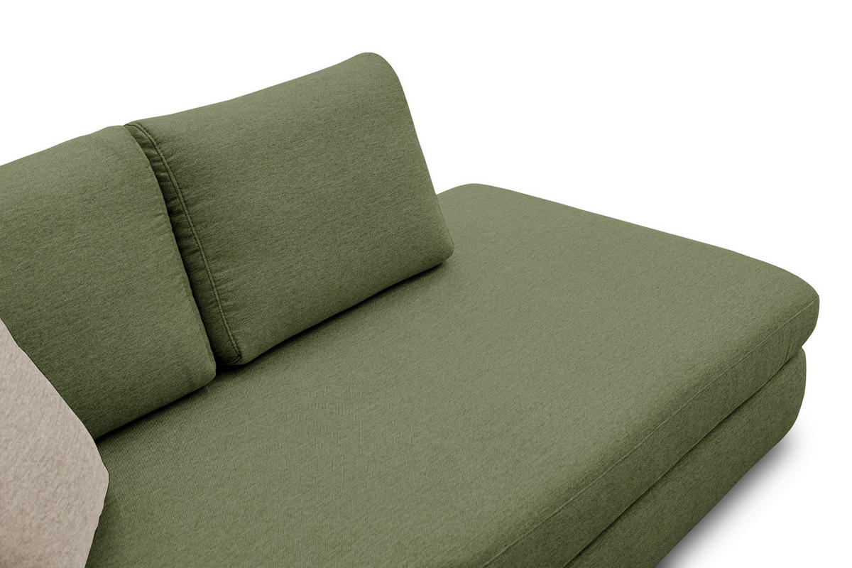 ECKSOFA OTTO 5-Sitzer, grün - Grün, Holzwerkstoff/Textil (279/219cm) - Courtois Laville