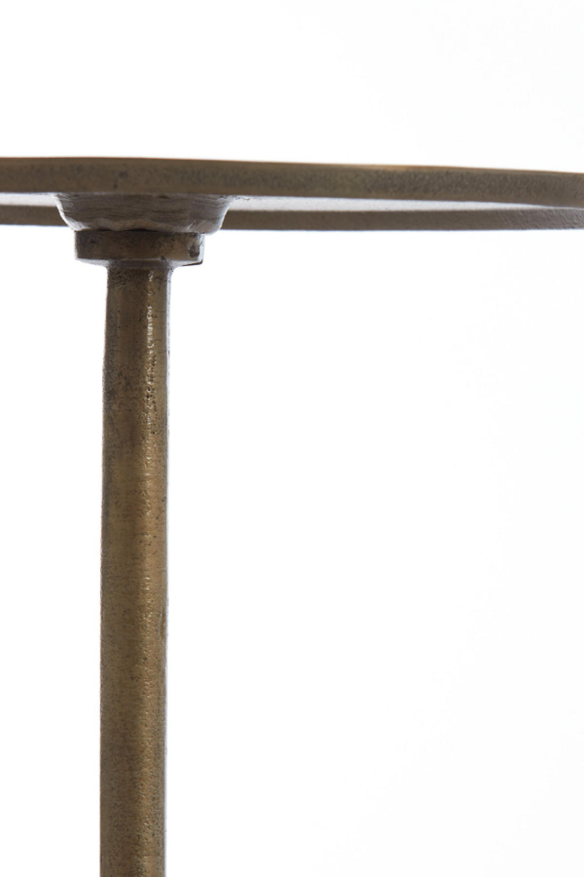 BEISTELLTISCH Dimphy Bronze Ø35/50 cm - Bronzefarben, Metall (35/35/50cm) - Light & Living