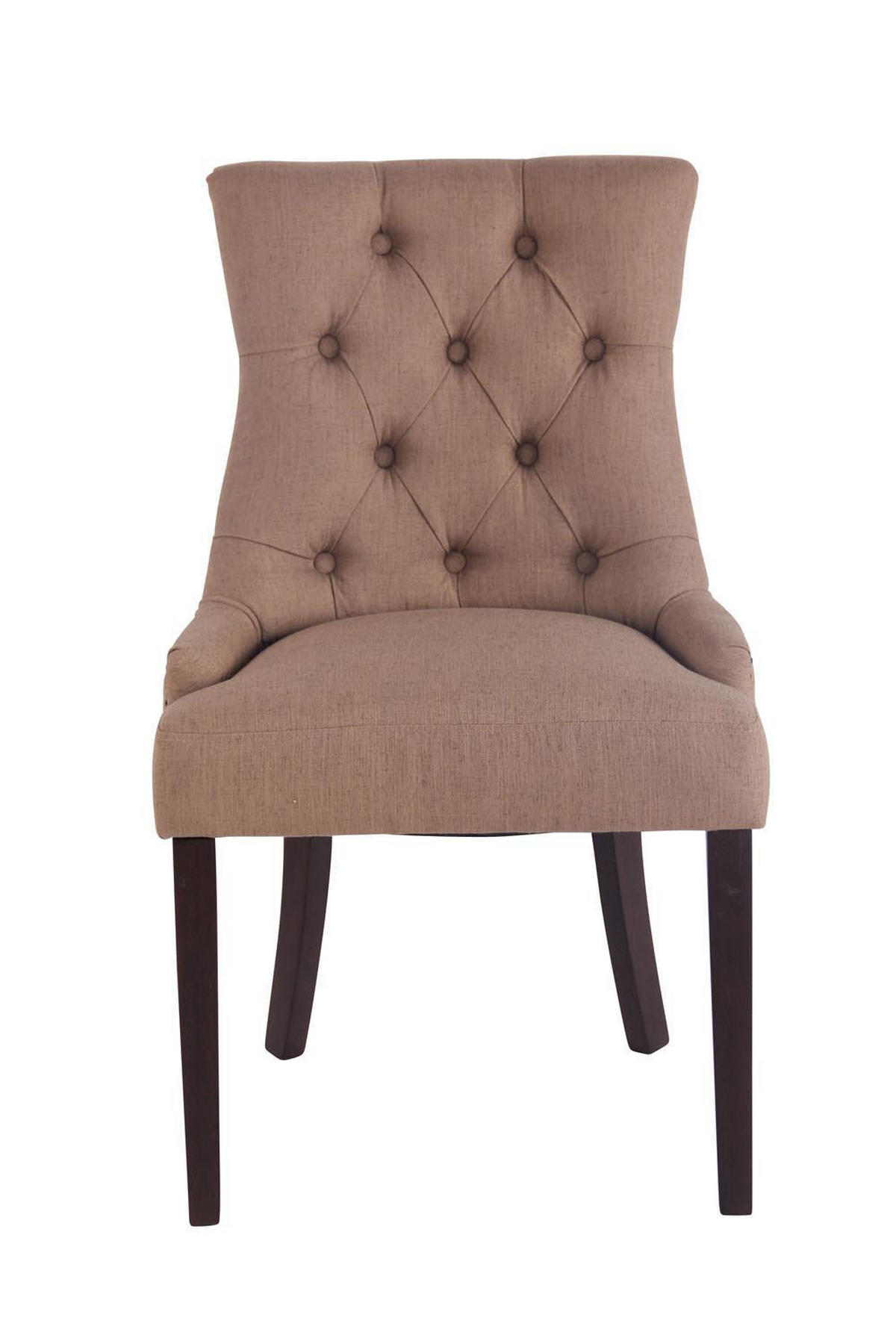 WOHNZIMMERSTUHL Stoff taupe - Taupe, Holz/Textil (55/92/58cm) - CLP