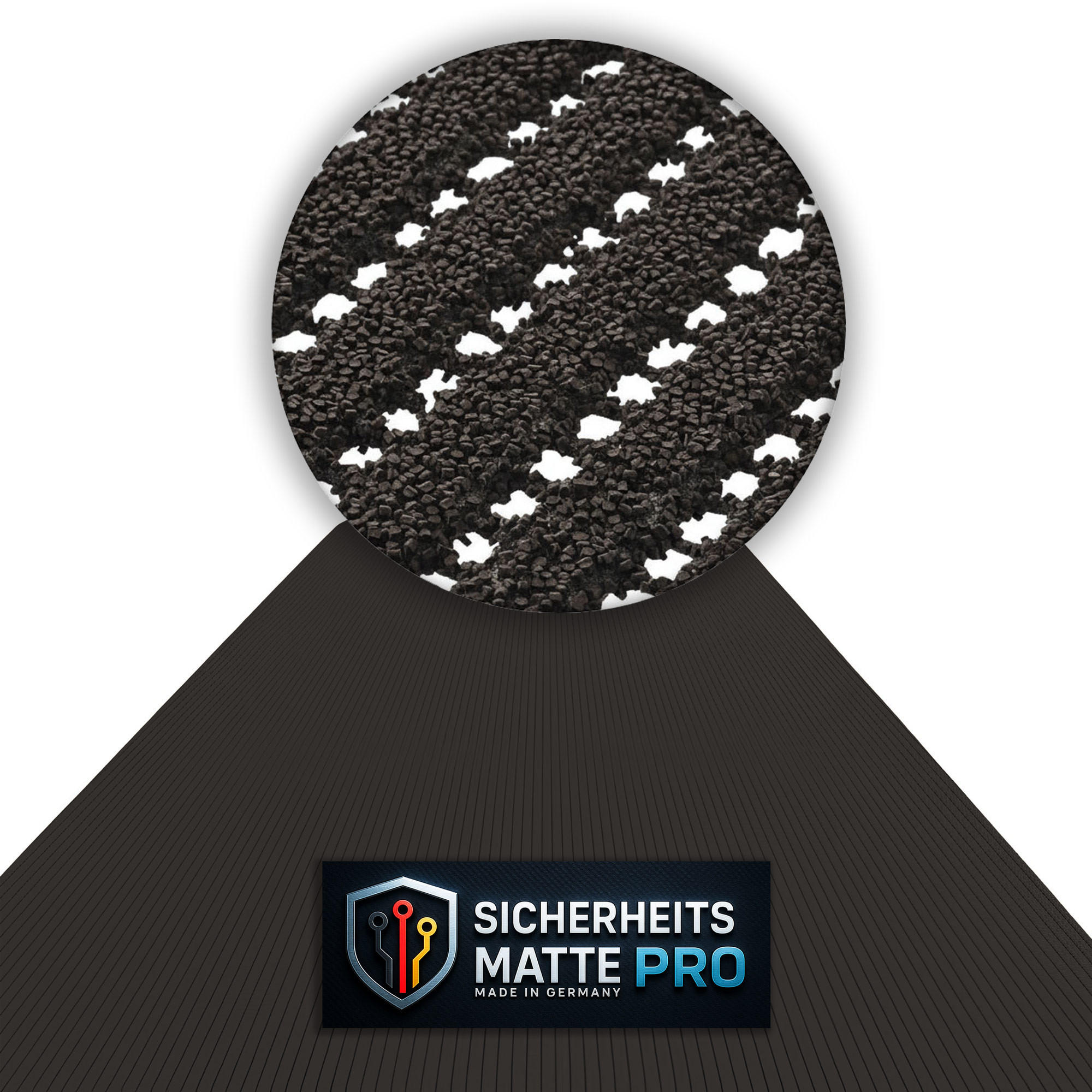 SICHERHEITSMATTE SafeStep PRO Lava 1,20 x 2,50 Meter - Dunkelbraun, Kunststoff (120/250cm) - Melius Vivere