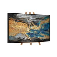 GEMÄLDE Abstrakte Symphonie II Schattenfugenrahmen Schwarz 180x120 cm - Schwarz, Holz (180/120cm) - YS-art gallery