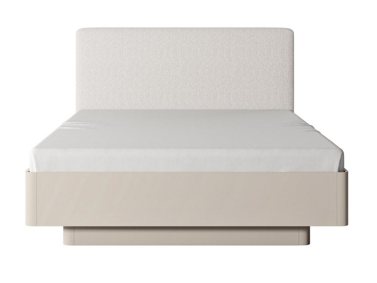 DOPPELBETT 160x200 Brando, Bettkasten, Metallrahmen, Beige - Beige, Holz/Metall (160/200cm) - Emporius
