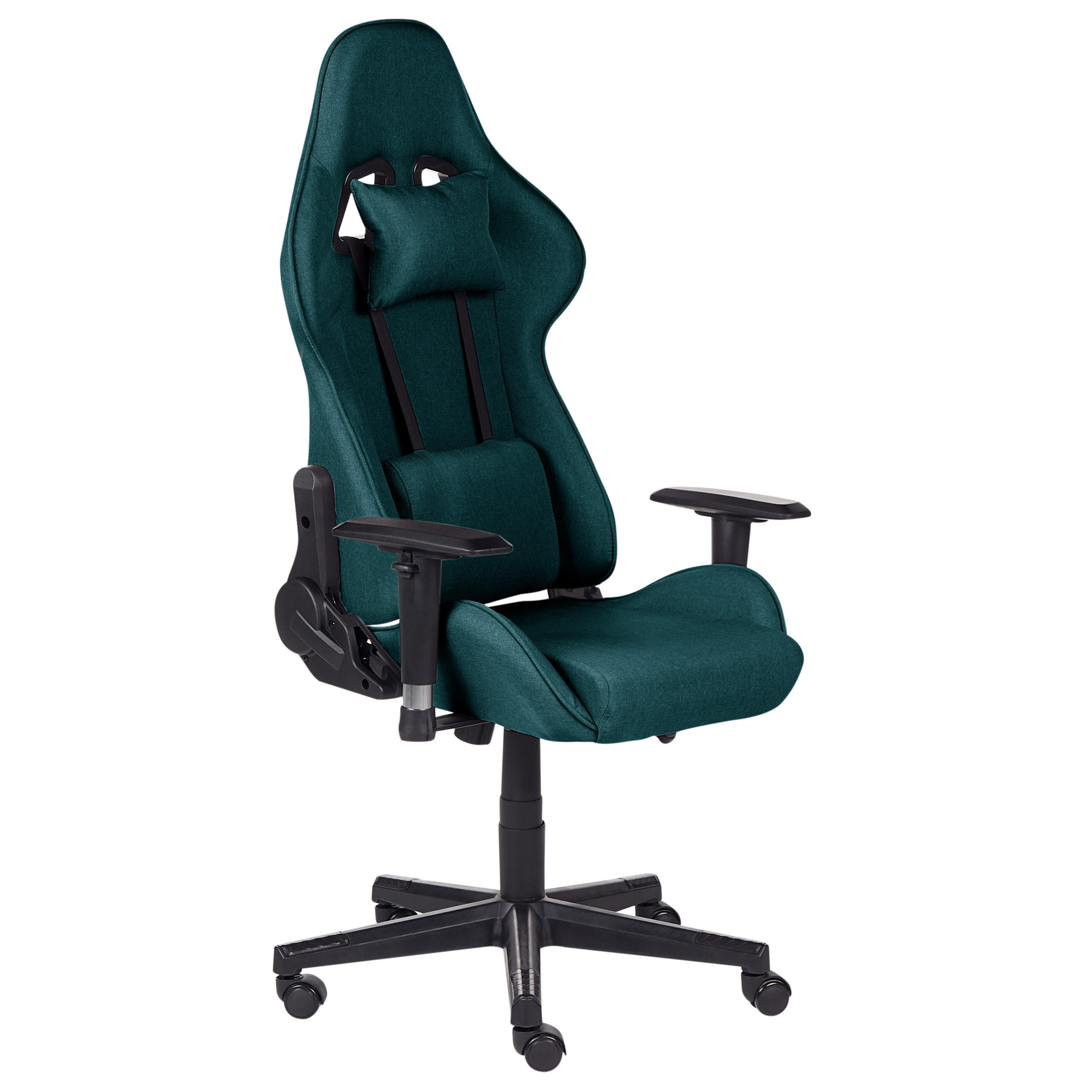 BÜROSTUHL Polyester Grün Warrior - Grün, Textil/Metall (62/122/62cm) - Beliani