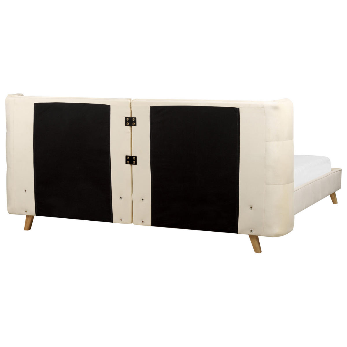POLSTERBETT mit Lattenrost 180/200 cm Beige Senlis - Beige, Textil (180/200cm) - Beliani