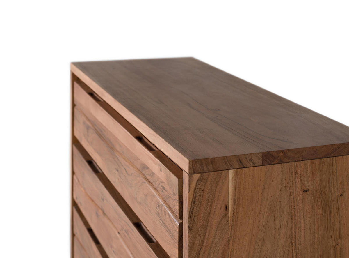 KOMMODE aus Akazienholz und Metall - Braun, Holz (91/81/40cm) - Giner y Colomer