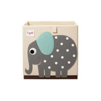 AUFBEWAHRUNGSBOX Elefant 33x33x33cm - Naturfarben, Textil (33/33cm) - 3Sprouts