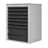 SCHUBLADENSCHRANK Kobra mit 8 Schubladen 90x71x55cm Lichtgrau/Anthrazitgrau - Anthrazit/Grau, Metall (71/90/55cm) - PROREGAL