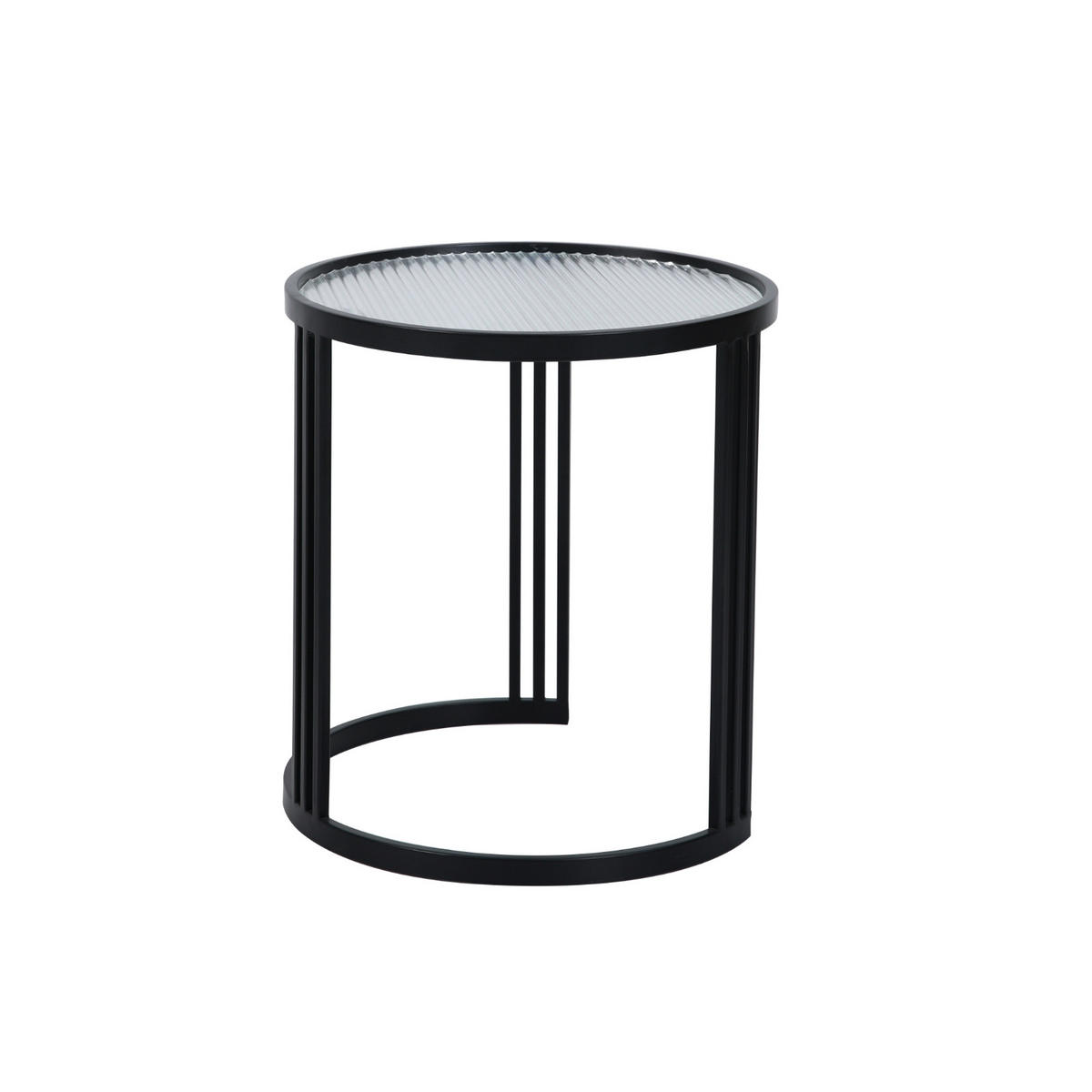 BEISTELLTISCH Ladar 2er Set Schwarz - Schwarz, Metall (41/41/46cm) - SVITA