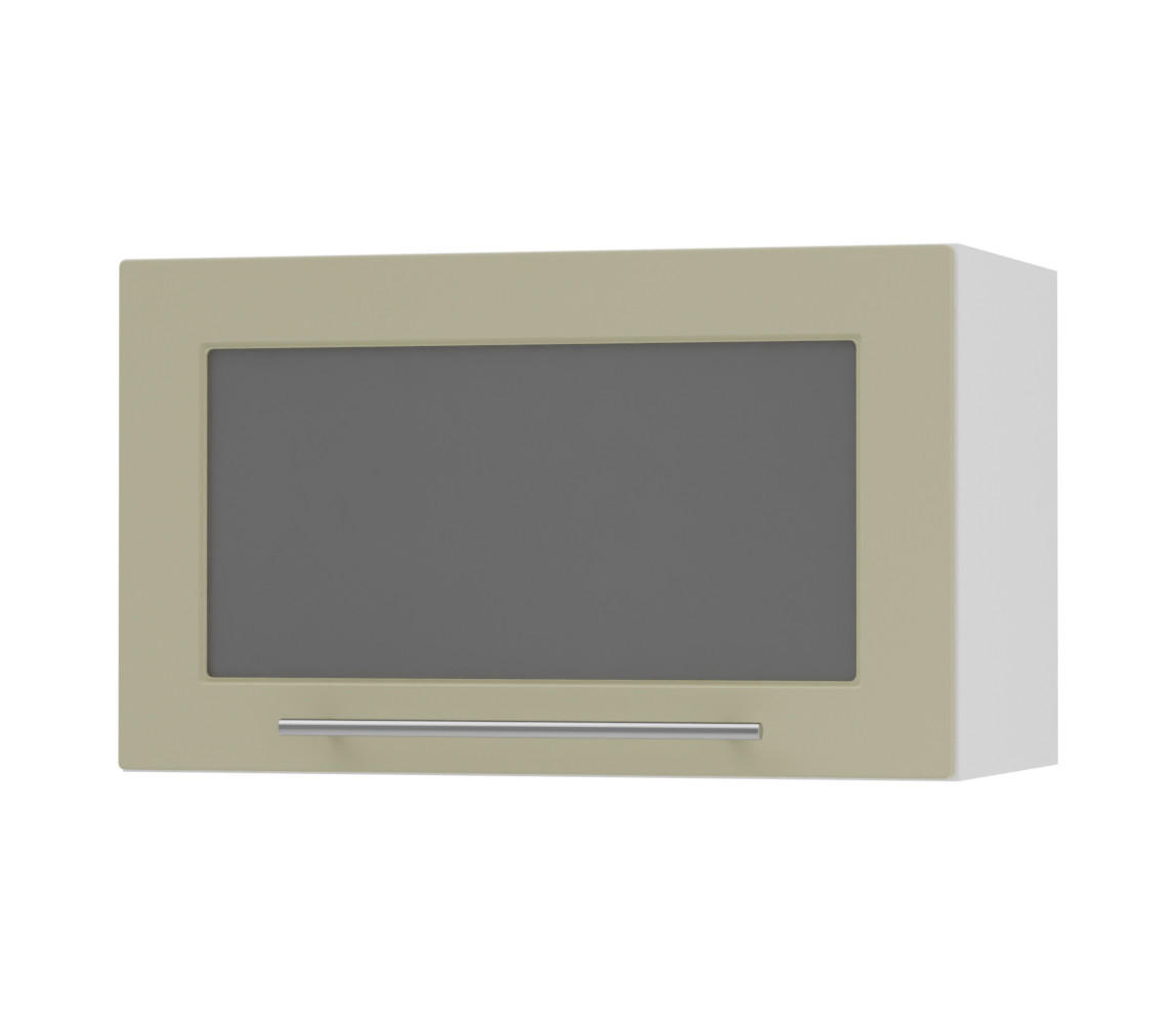 KLAPPHÄNGESCHRANK Kvantum W4BS/60 Vanille Matt / Weiß Matt 60 / 32,5 / 36cm - Creme/Weiß, Holz/Holzwerkstoff (60/36/32.5cm) - Feldmann-Wohnen