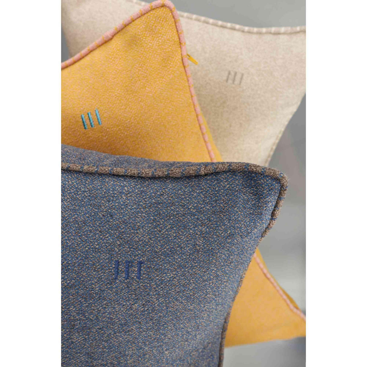 ZIERKISSENHÜLLE DEKOKISSENHÜLLE FUN 2er Set - Titanfarben, Textil (58/38cm) - Esprit