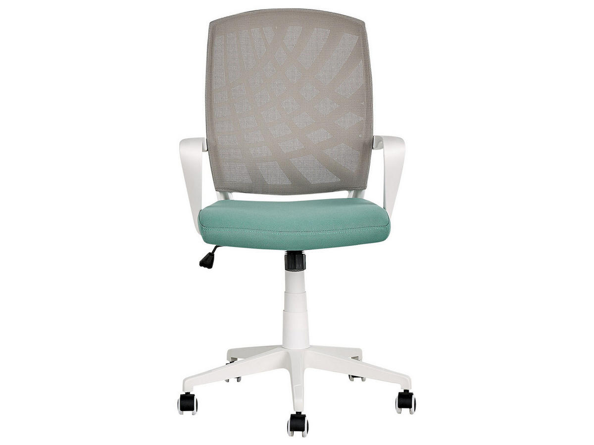 BÜROSTUHL Polyester Grau Bonny - Grau, Kunststoff/Textil (66/97/47cm) - Beliani
