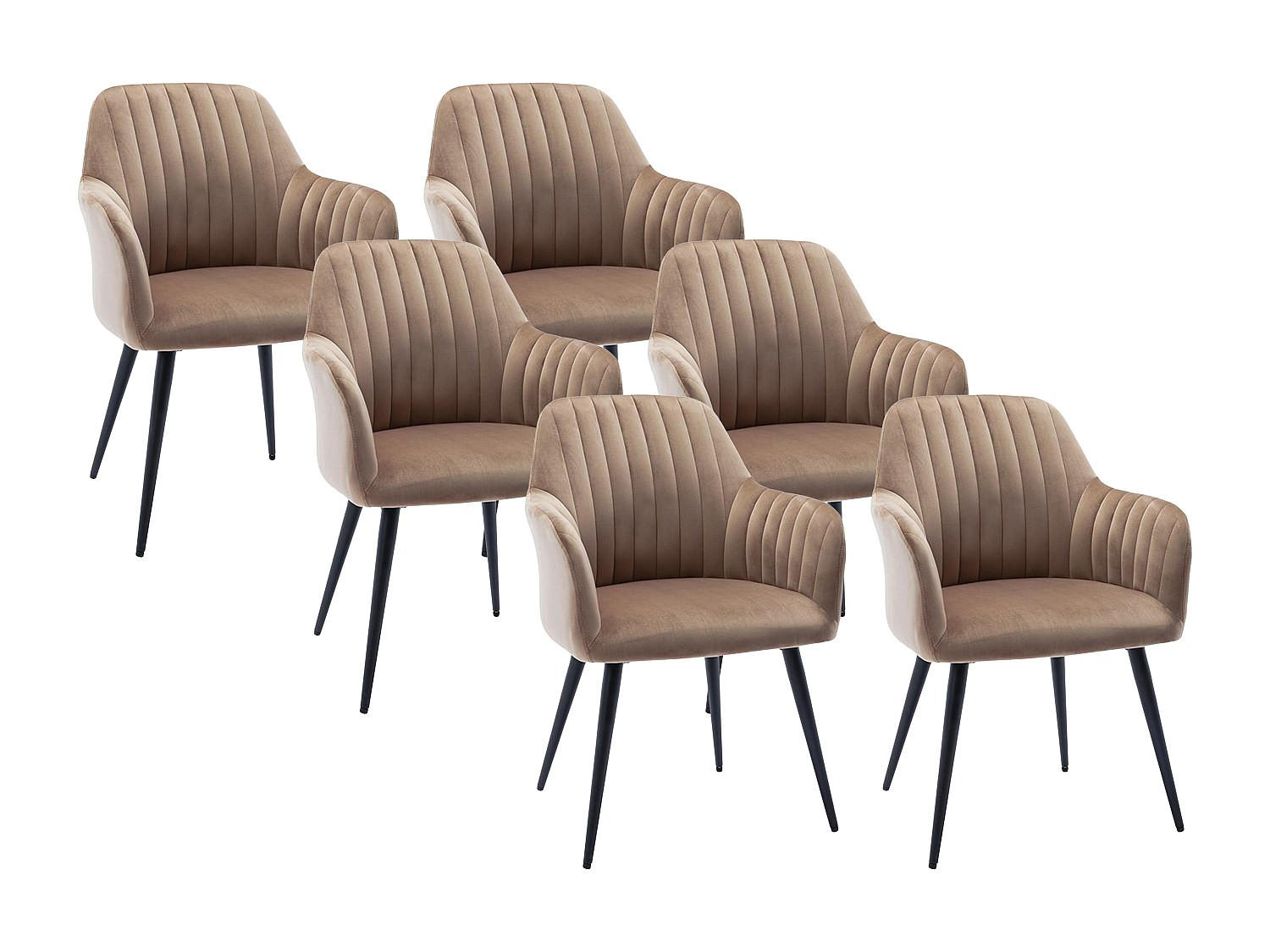 Vente-Unique Stuhl Beige 58x82x59 cm