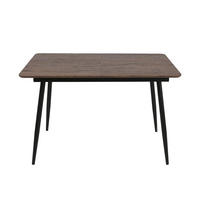 ESSTISCH ausziehbar von 120 bis 160 cm in Eiche dunkel - Dunkelbraun, Holzwerkstoff (80/120/75cm) - Home Collective