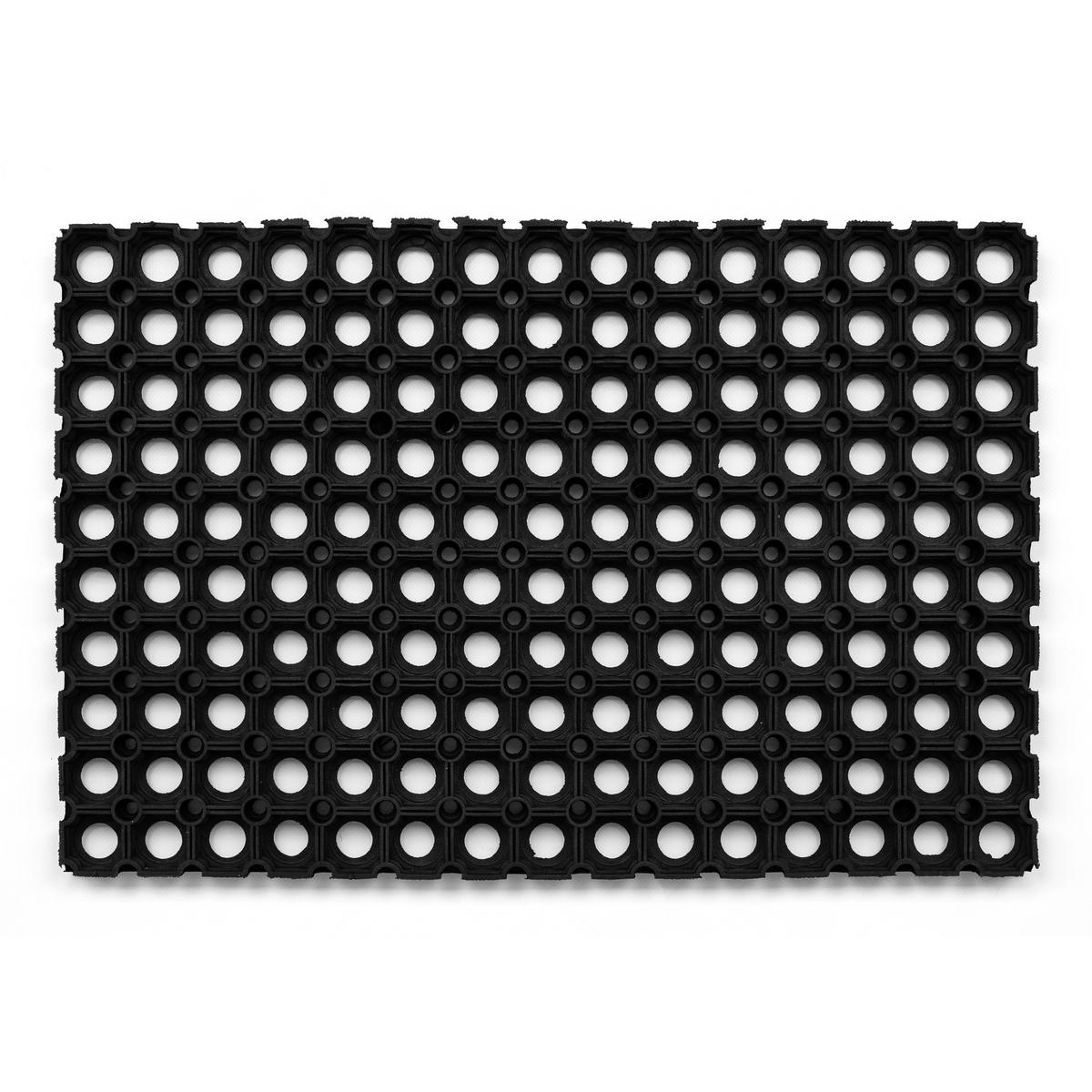 FUSSABTRETER gummi 80/120 cm - Schwarz, Textil (80/120cm) - rugsX