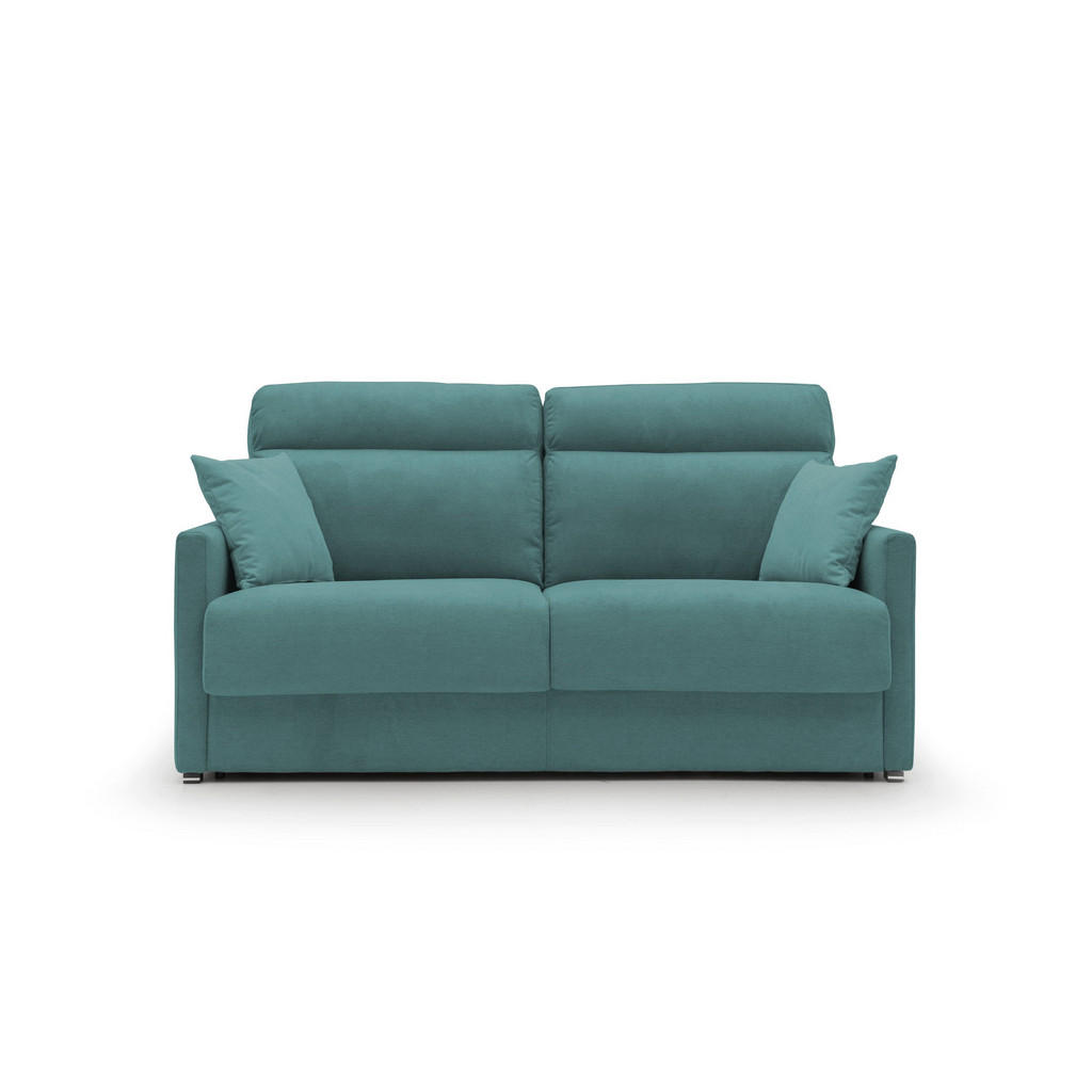 Thumbnail - Divani.store Schlafsofa, Petrol, Textil, 196x102x97 cm, Wohnzimmer, Sofas & Couches, Schlafsofas