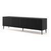 TV-LOWBOARD SCHWARZ - Schwarz, Holzwerkstoff (200/56/42cm) - FURNLUX