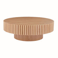 COUCHTISCH 80/80/35 cm mit umlaufender Rille, stabilem MDF-Korpus und pflegeleichter Oberfläche, Natur - Naturfarben, Holzwerkstoff (80/80/35cm) - Redom