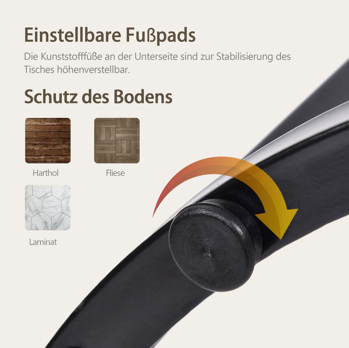 COUCHTISCH-SET aus MDF 50x70,5 cm und 45,5x44 cm Braun verschachtelbar mit Metallgestell - Braun, Holzwerkstoff (70.5/70.5/50cm) - Modfu