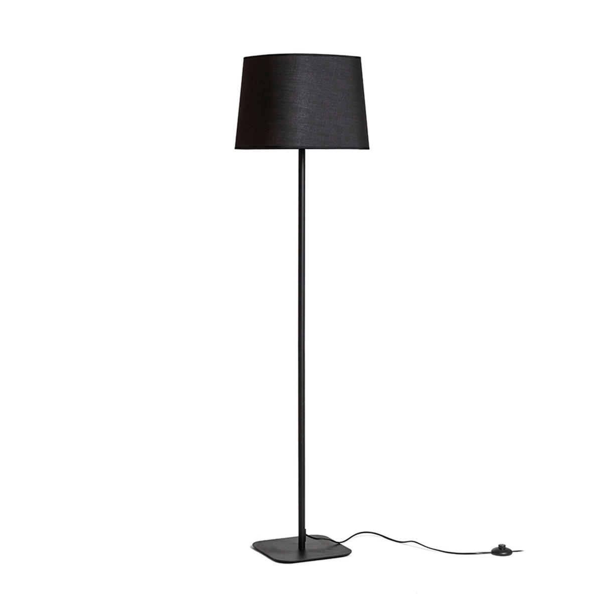 STEHLEUCHTE PERTH Schwarz 15 W - Schwarz, Metall (37/37/155cm) - Rendl