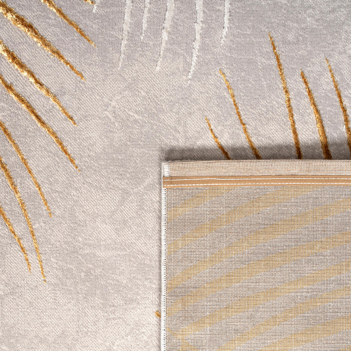 KURZFLORTEPPICH 120/160 cm Tuana 218 - Goldfarben, Textil (120/160cm) - Paco Home