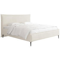POLSTERBETT Pillow Rise mit Bettkasten, Lattenrost & hohen Metallfüßen in Creme Bouclé 120x200 cm - Birkefarben/Creme, Holz/Textil (120/200cm) - WFL GROUP