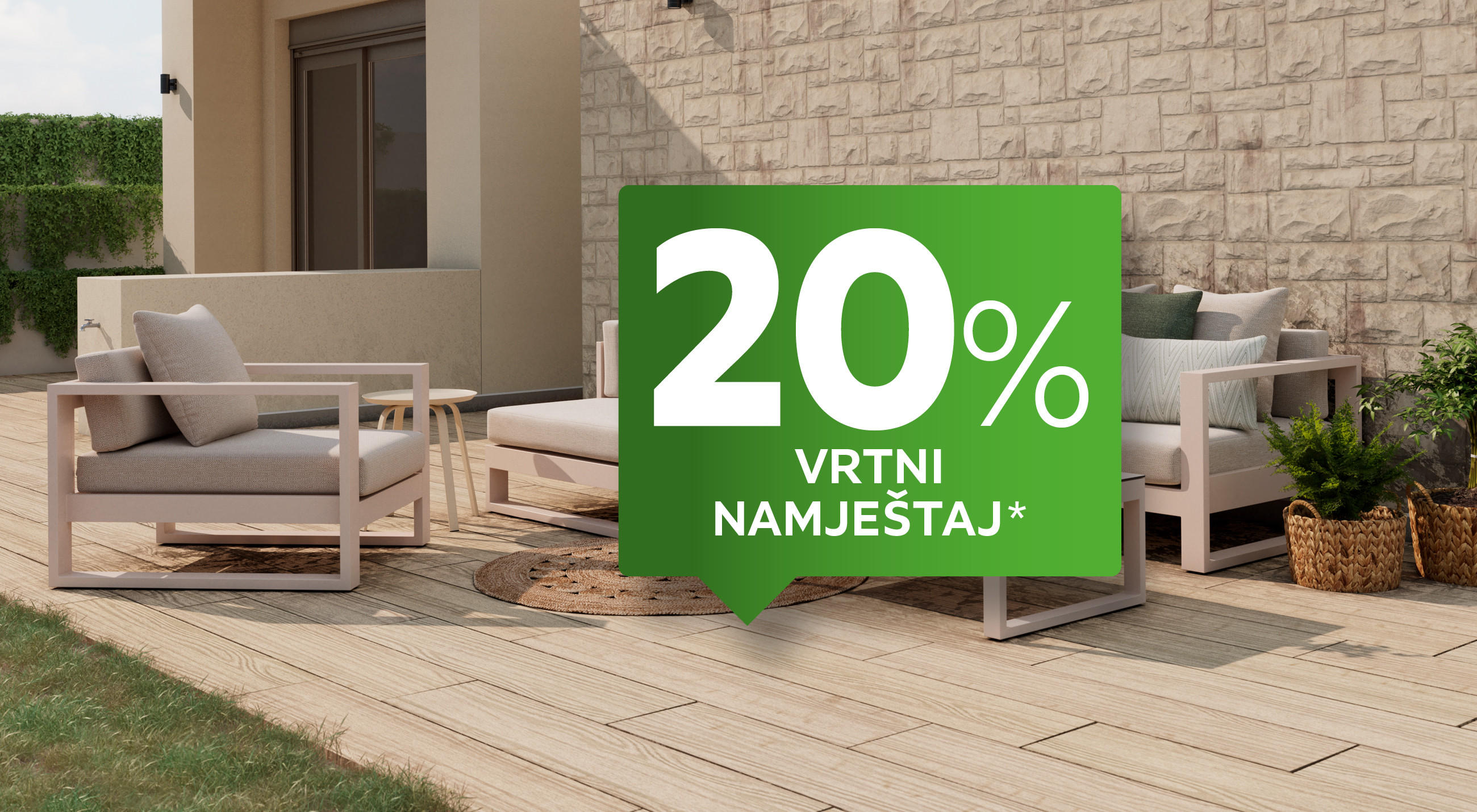 20% vrtni namještaj*
