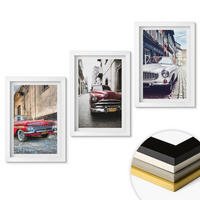 WANDBILDER 3er-Set - 20x30 cm Weißer Rahmen - Oldtimer in Städten - Weiß, Kunststoff (20/30cm) - ArtPrintCave