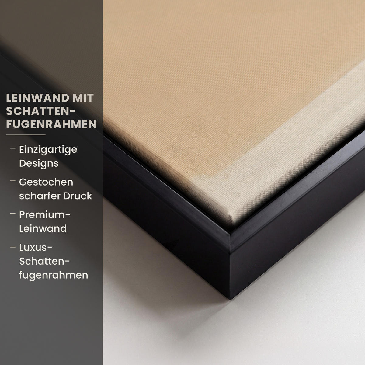 LEINWAND Bilder mit Rahmen - Abstrakt - Kunst - Grau - 120x80 - Hellgrau, Textil (120/80cm) - MuchoWow