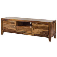 TV-BOARD Sheesham 175x45x55 braun lackiert ANCONA #110 - Braun, Holz (175/55/45cm) - Massivmoebel24