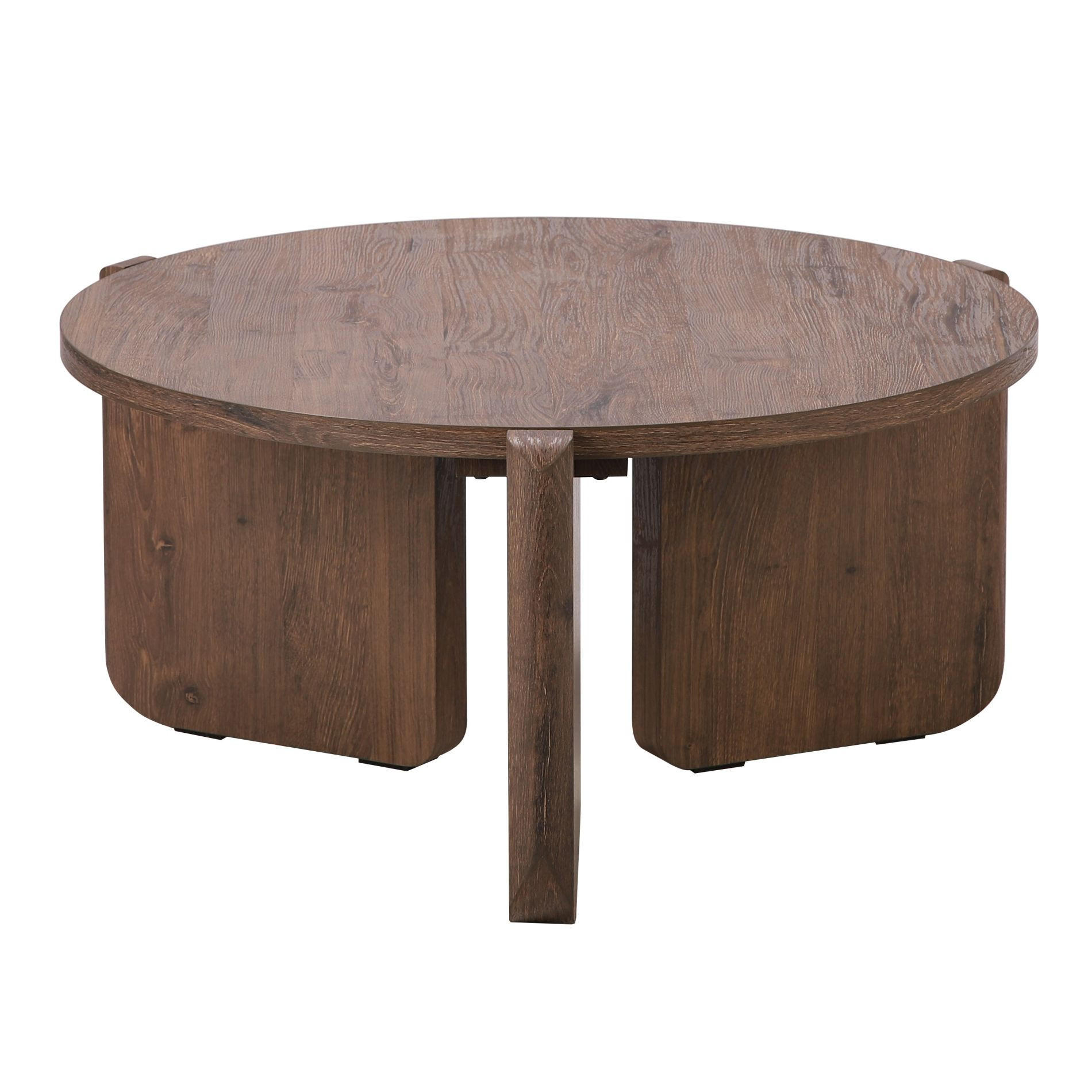 COUCHTISCH Preffines S Nussbaum 80 cm - Nussbaumfarben, Holzwerkstoff (80/80/40cm) - Selsey