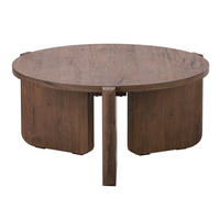 COUCHTISCH Preffines S Nussbaum 80 cm - Nussbaumfarben, Holzwerkstoff (80/80/40cm) - Selsey