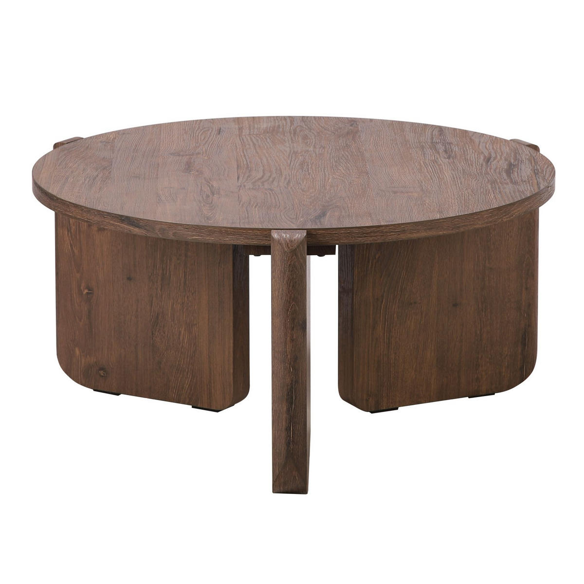 COUCHTISCH Preffines S Nussbaum 80 cm - Nussbaumfarben, Holzwerkstoff (80/80/40cm) - Selsey