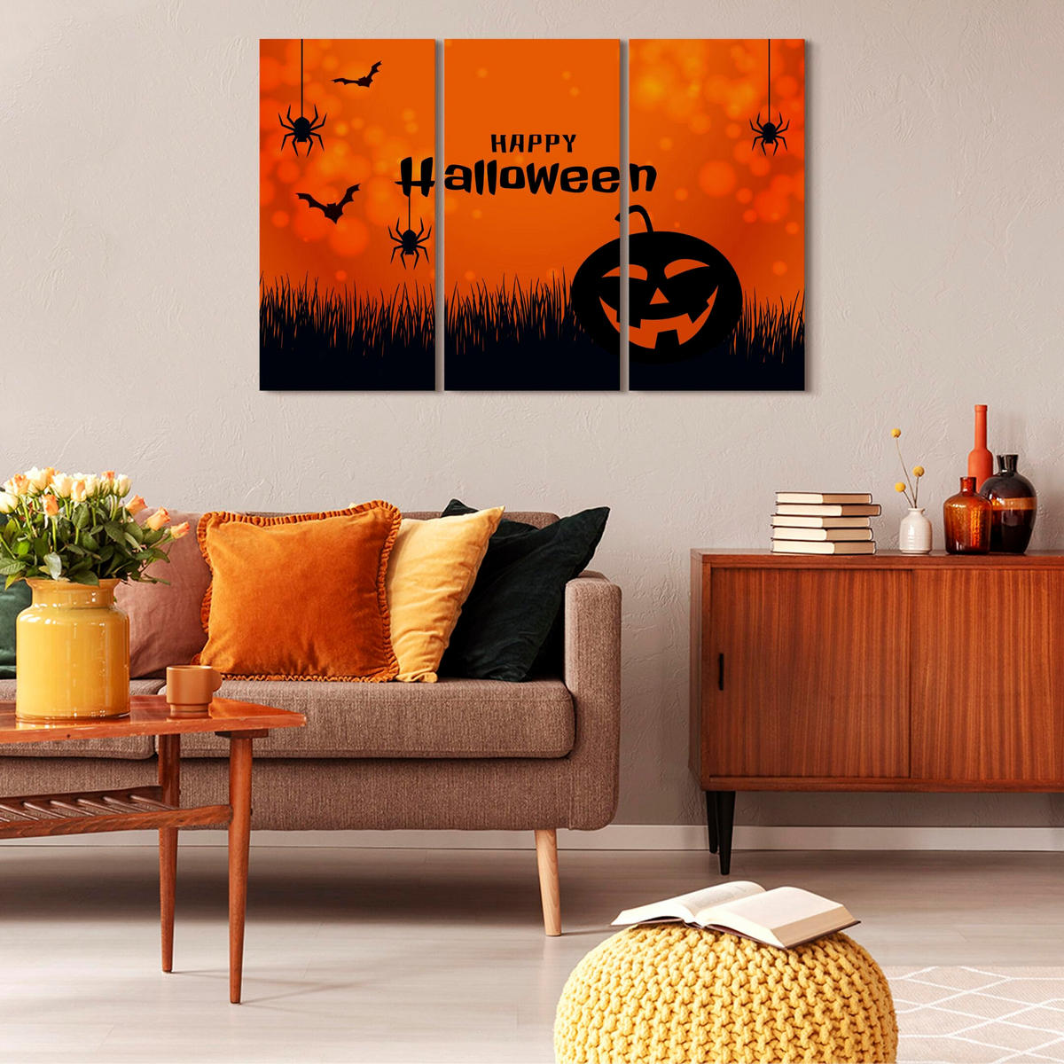 LEINWANDBILD 120x80 cm - Multicolor, Holz (120/80cm) - LUMASOUL