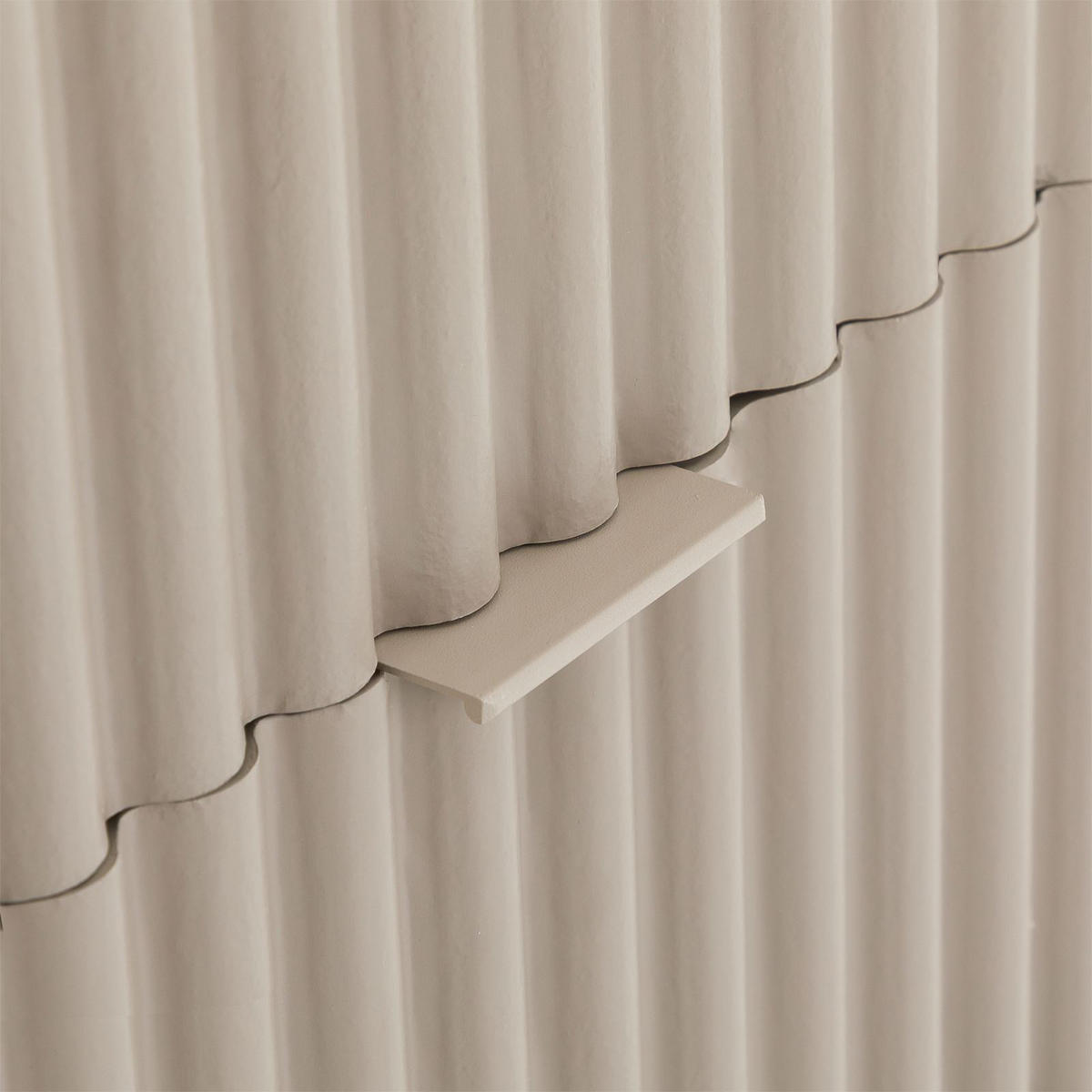 NACHTTISCH ELLA hellgrau - Hellgrau, Holzwerkstoff (45/50/39cm) - IDIMEX