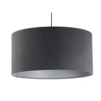HÄNGELEUCHTE Grau 40/20 cm - Schwarz/Grau, Kunststoff (40/0.4/20cm) - ONZENO