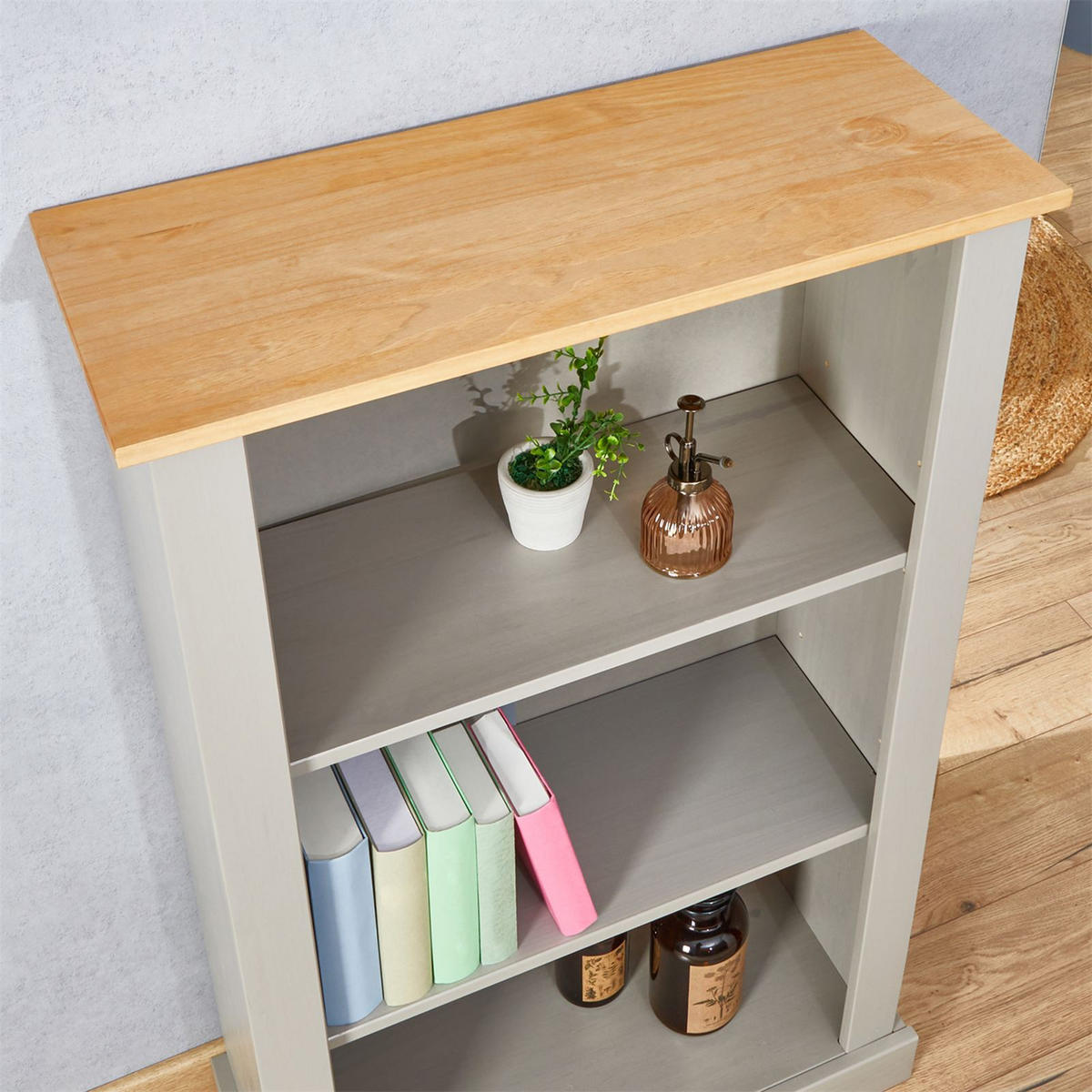 REGAL TEQUILA - Braun/Grau, Holz (70/116/30cm) - IDIMEX