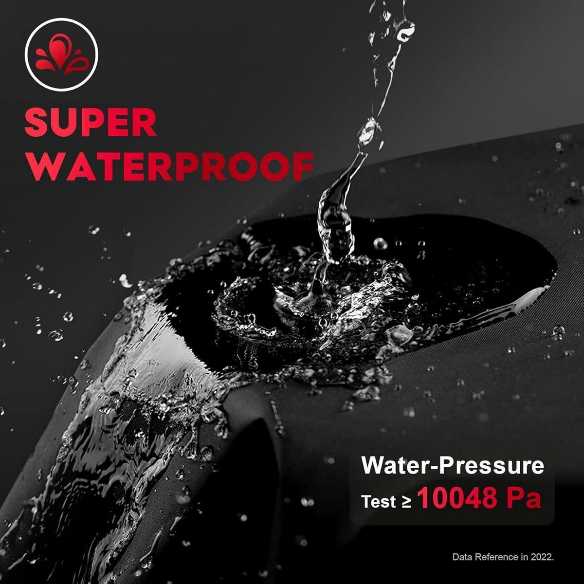 GRILLABDECKUNG 147 cm Heavy Duty Wasserdicht - Schwarz, Kunststoff (63.5/113/147.3cm)