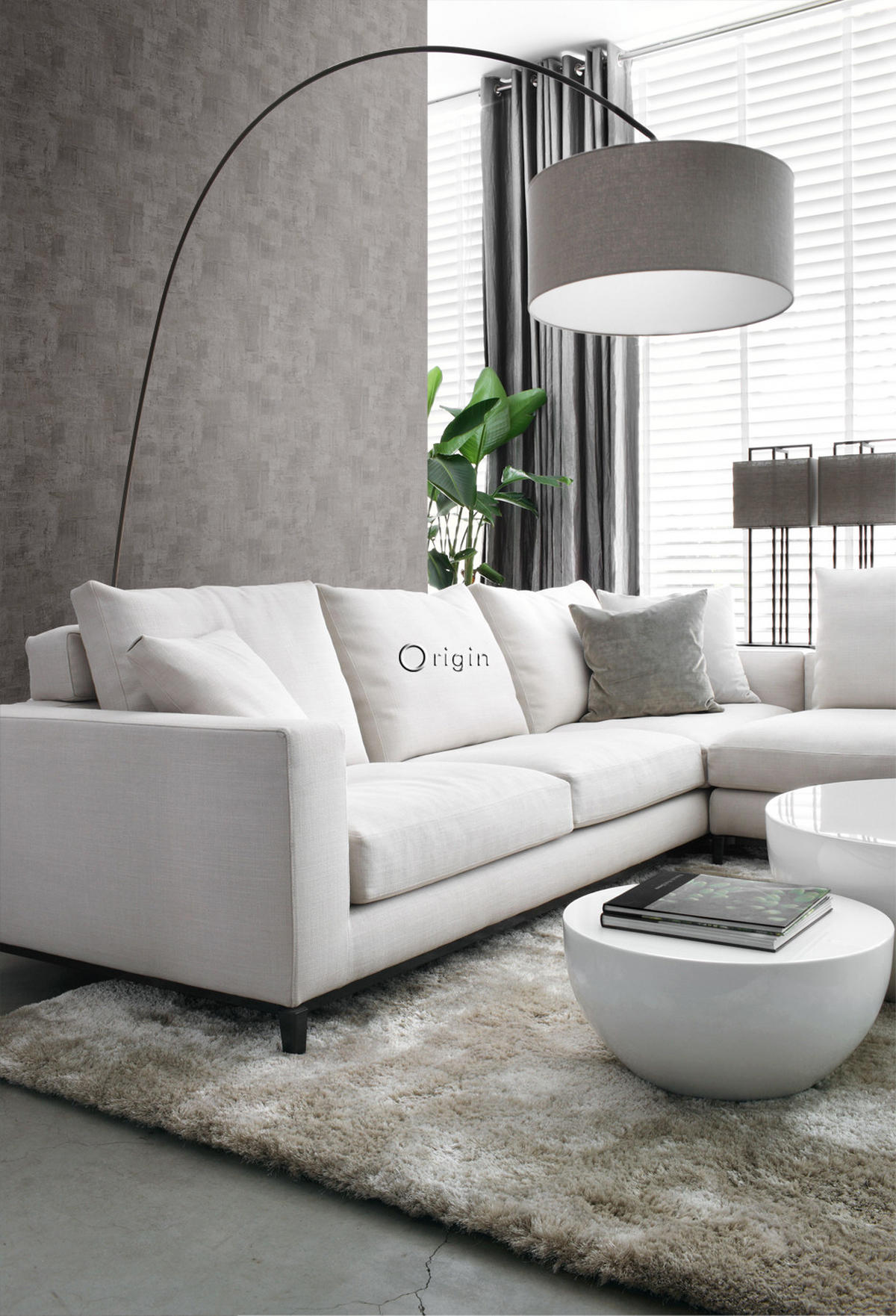 TAPETE mit malerischem Effekt 53 cm x 10.05 m - Braun, Papier (53/1000cm) - Origin Wallcoverings